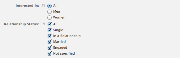 sexual orientation and relationship status facebook
