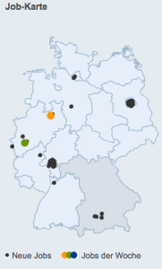 HorizontJobs - Jobs in Marketing - Germany - Map