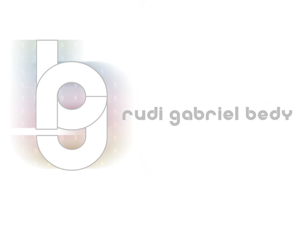 2016 - my first personal brand logo try rudi gabriel bedy